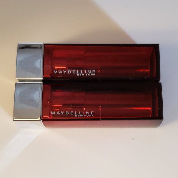 2-Pack Maybelline 311 Crimson Race Color Sensational Cream Finish Lipstick New - Picture 2 of 8